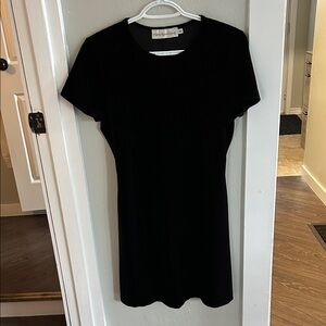 Black Velvet  T-Shirt Dress